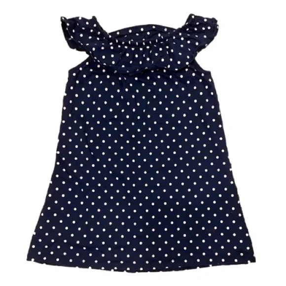 ♥️ WONDER NATION 4T Blue pokadot dress - Picture 1 of 2